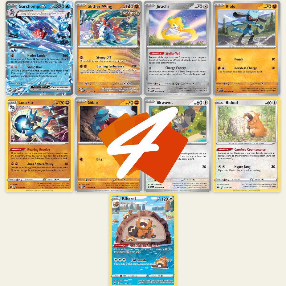 GARCHOMP ex : Works Best in a Disruptive Build ! w/ Lucario ! PTCGL Gameplay (Pokemon PARADOX RIFT)
